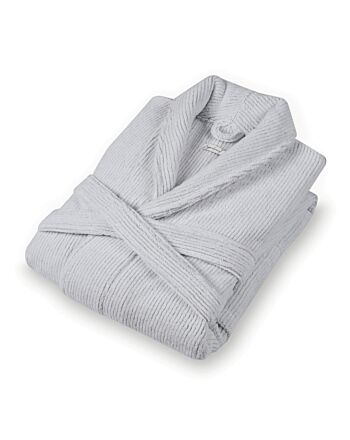 Slim Ribbed Bathrobe - Bathrobe For Adult