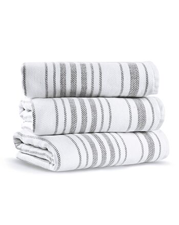 Stripe Gauze Towel Fibrosoft ® - Bath Towel - 100X180